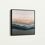 Abstract 1229 Canvas Art 60 x 60 cm / Black
