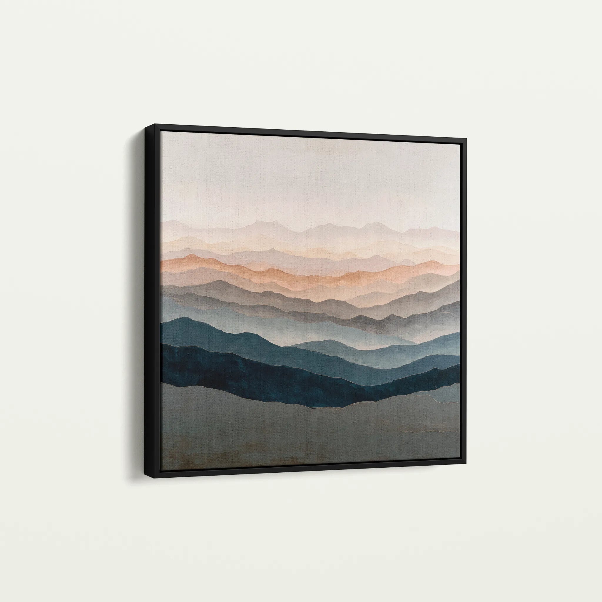 Abstract 1229 Canvas Art 60 x 60 cm / Black
