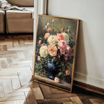 Floral 1229 Canvas Art 60 x 40 cm / Black