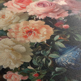 Floral 1229 Canvas Art 60 x 40 cm / Black