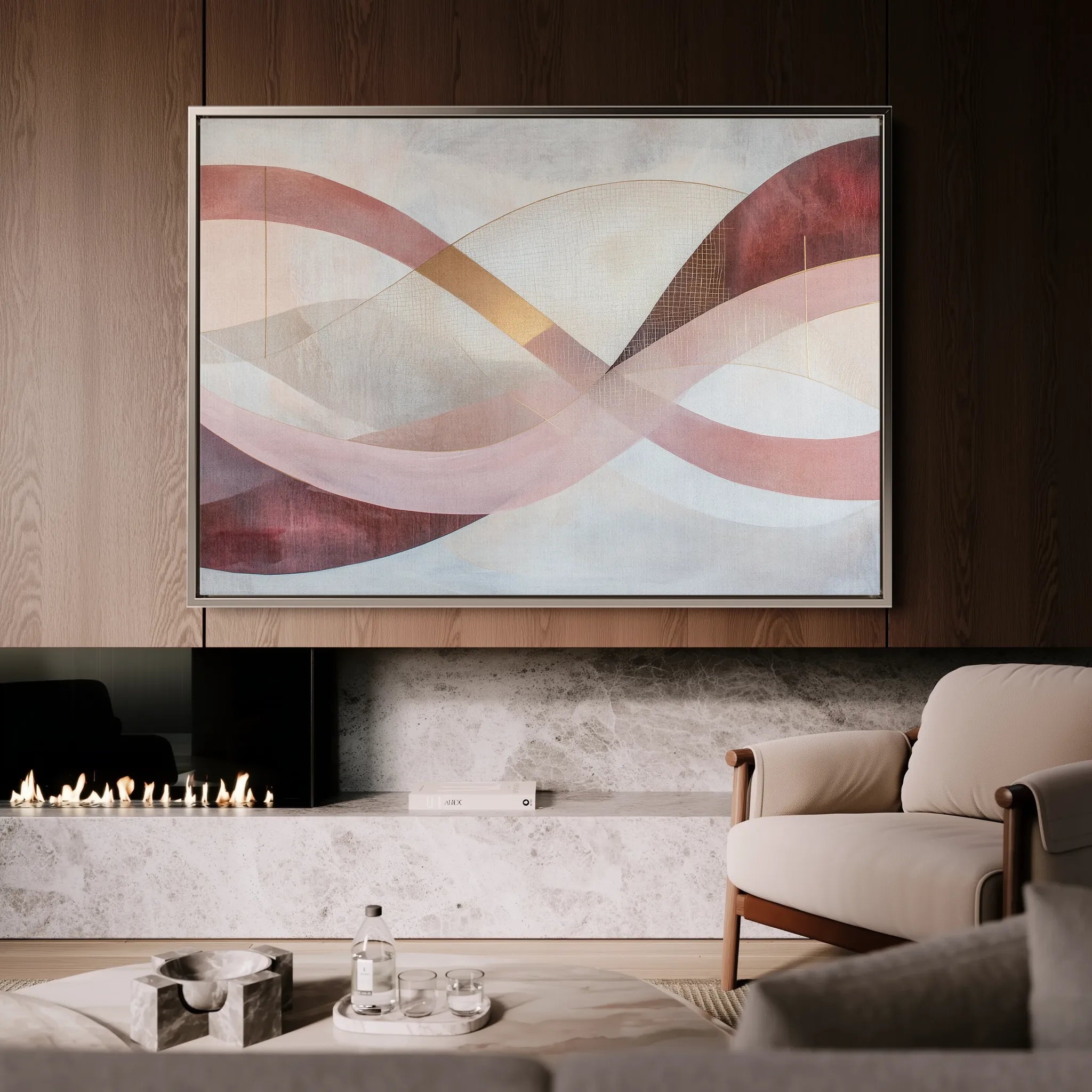 Boho 123 Canvas Art 60 x 40 cm / Black