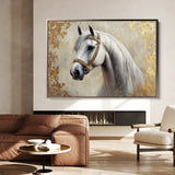 Horses 123 Canvas Art 60 x 40 cm / Black