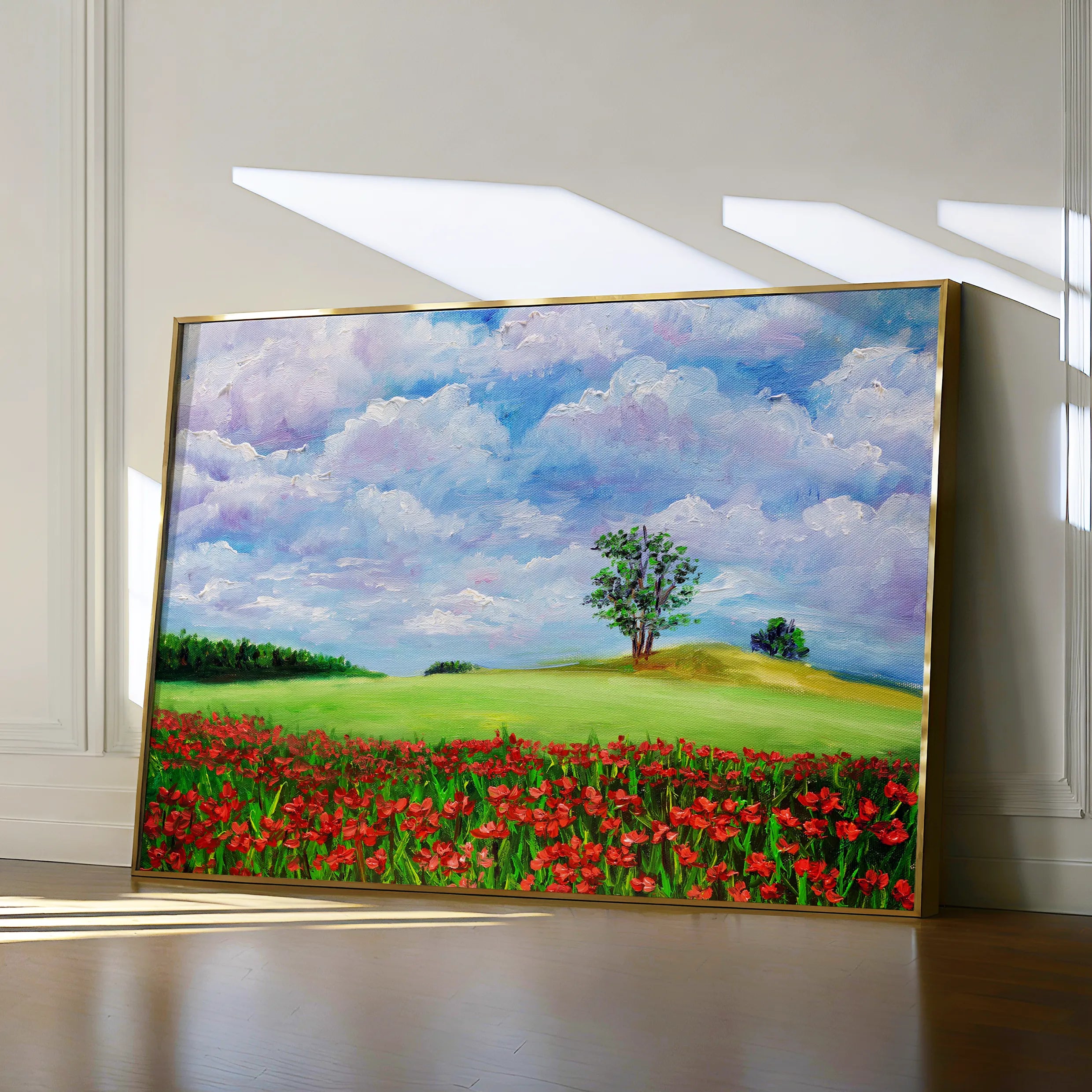 Landscape 123 Canvas Art 60 x 40 cm / Black