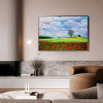 Landscape 123 Canvas Art 60 x 40 cm / Black