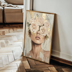 Portrait 123 Canvas Art 60 x 40 cm / Black