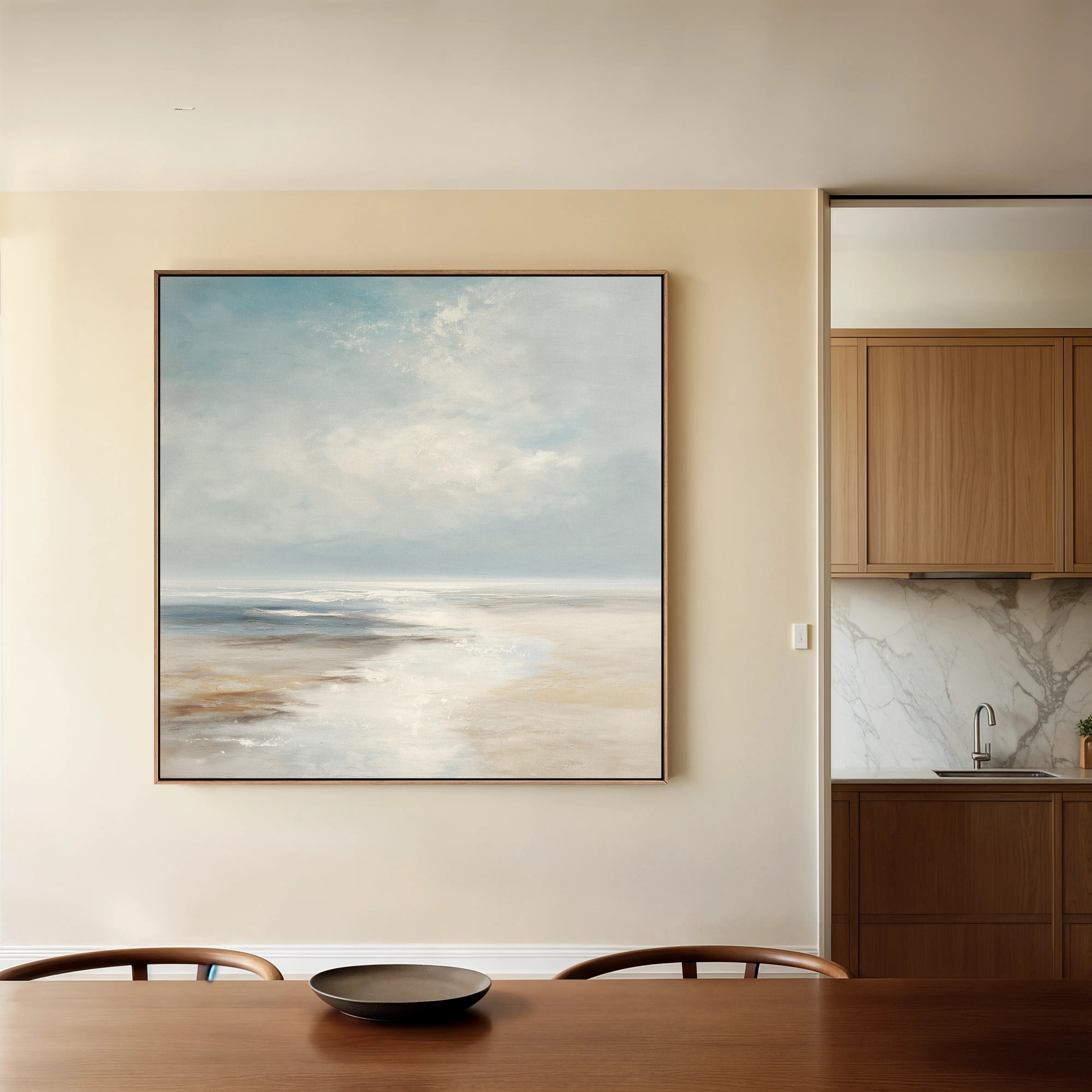 Abstract 1230 Canvas Art 60 x 60 cm / Black