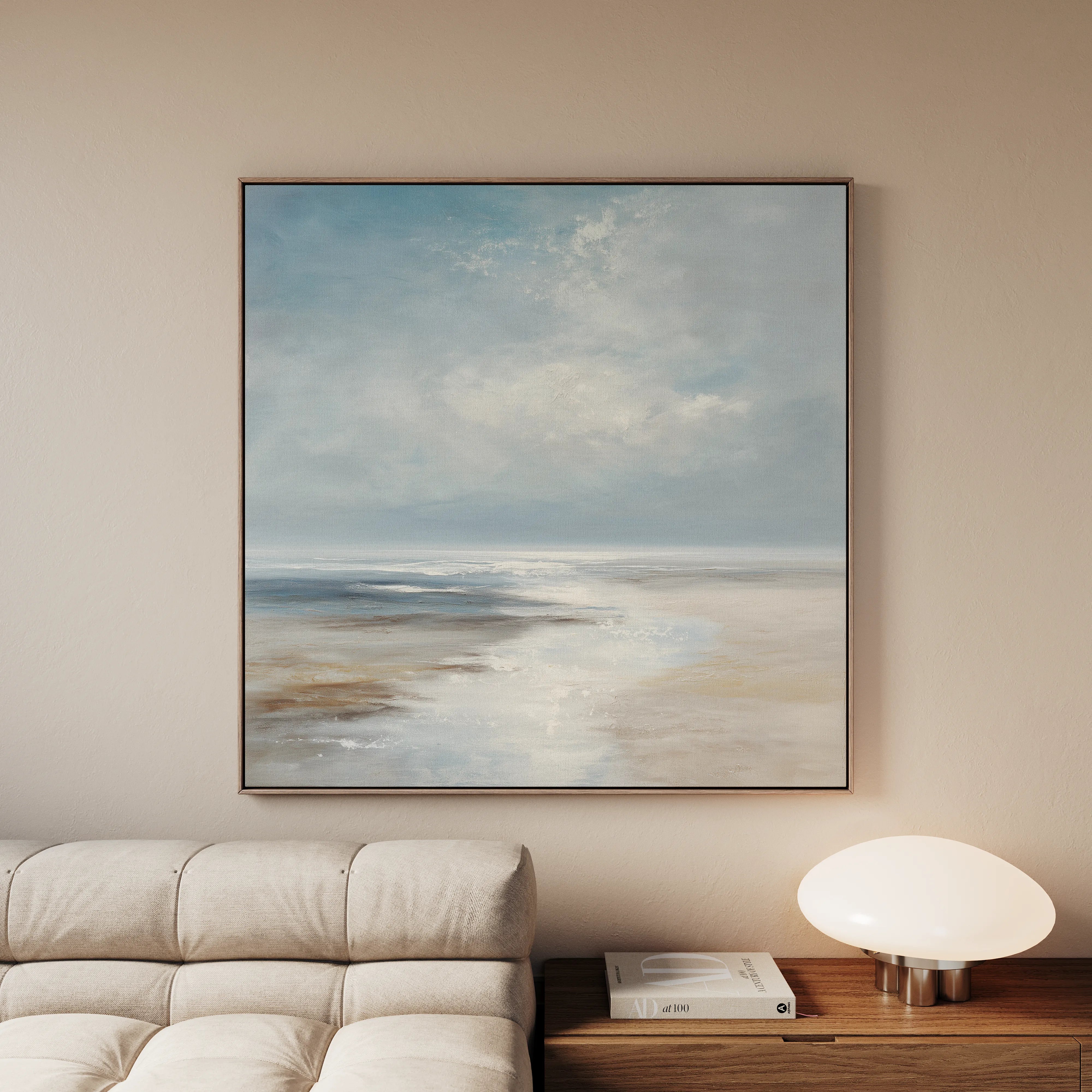 Abstract 1230 Canvas Art 60 x 60 cm / Black