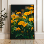 Floral 1230 Canvas Art 60 x 40 cm / Black