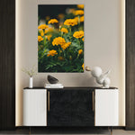 Floral 1230 Canvas Art 60 x 40 cm / Black