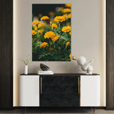 Floral 1230 Canvas Art 60 x 40 cm / Black