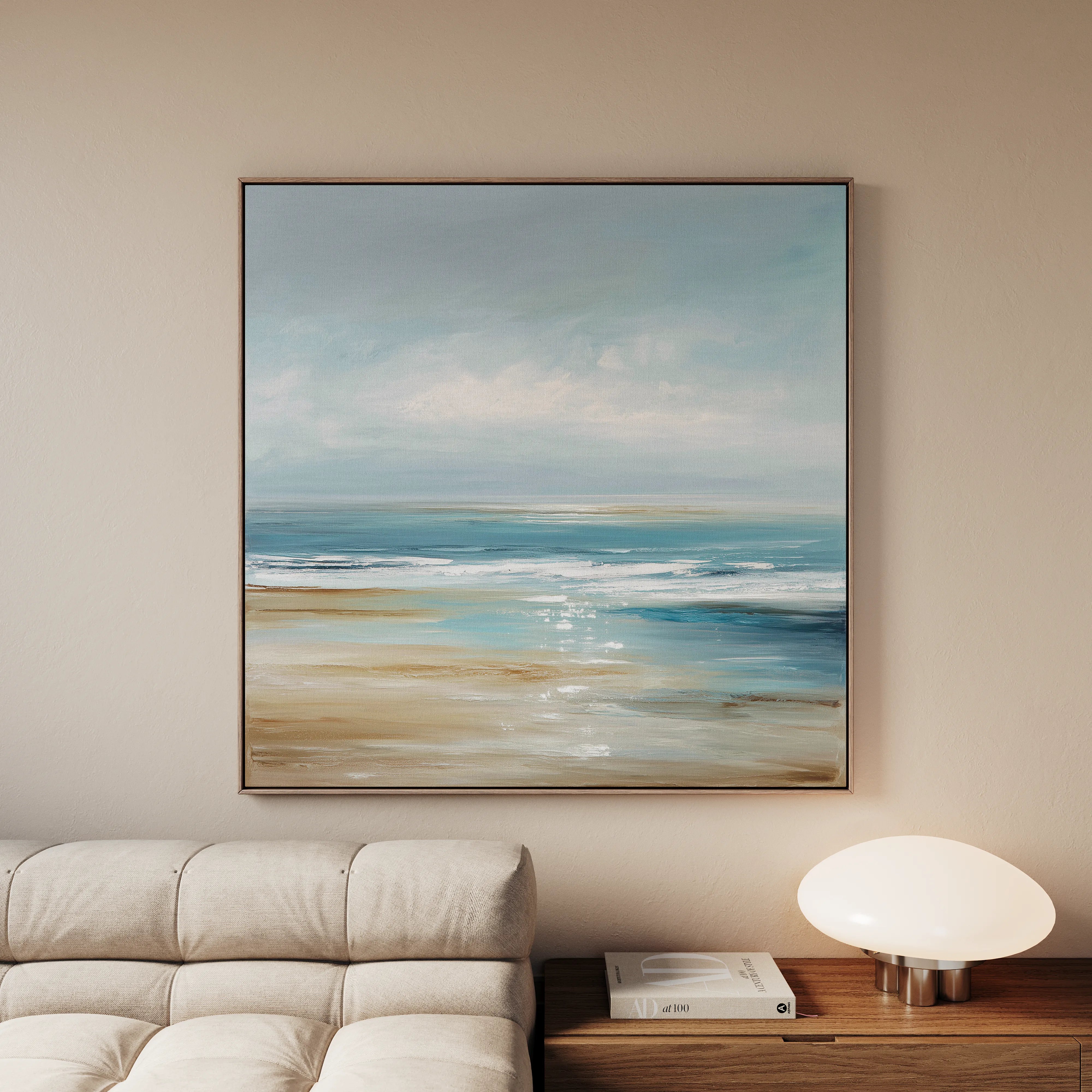 Abstract 1231 Canvas Art 60 x 60 cm / Black