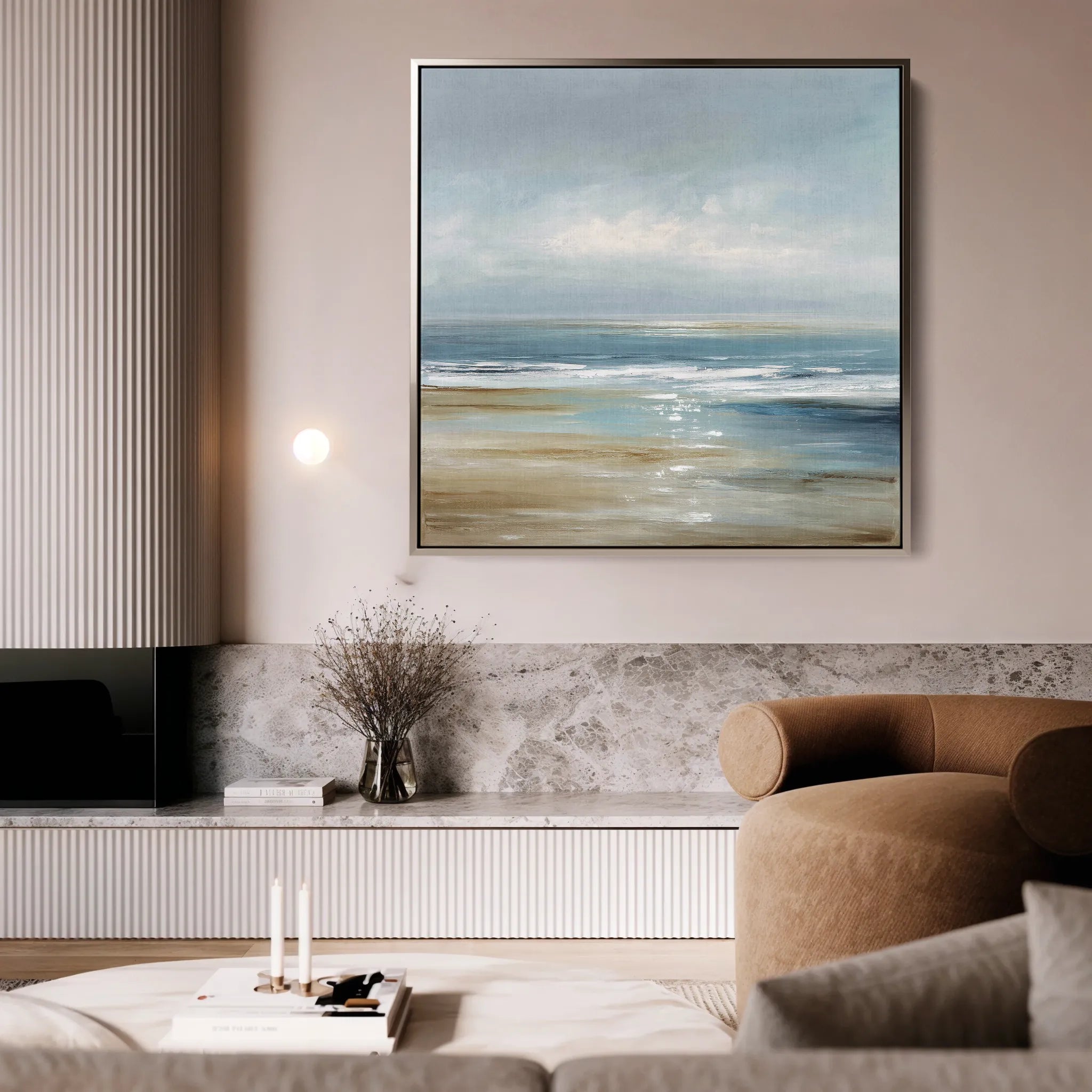 Abstract 1231 Canvas Art 60 x 60 cm / Black