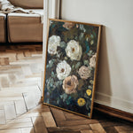 Floral 1231 Canvas Art 60 x 40 cm / Black
