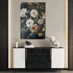 Floral 1231 Canvas Art 60 x 40 cm / Black