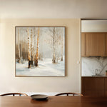 Abstract 1232 Canvas Art 60 x 60 cm / Black