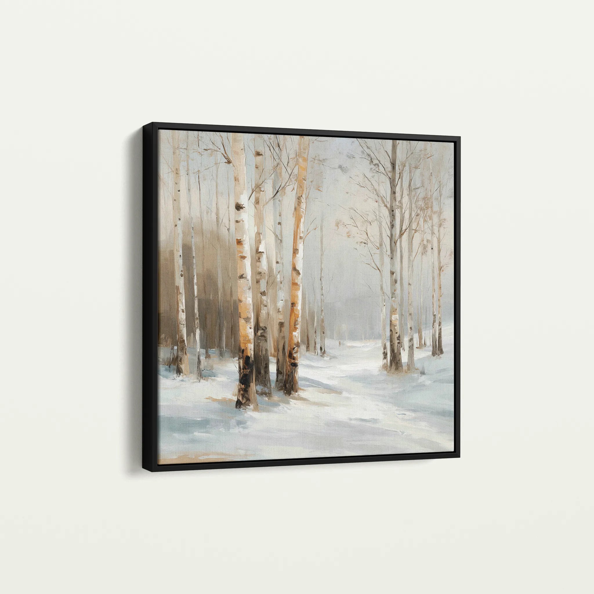 Abstract 1232 Canvas Art 60 x 60 cm / Black