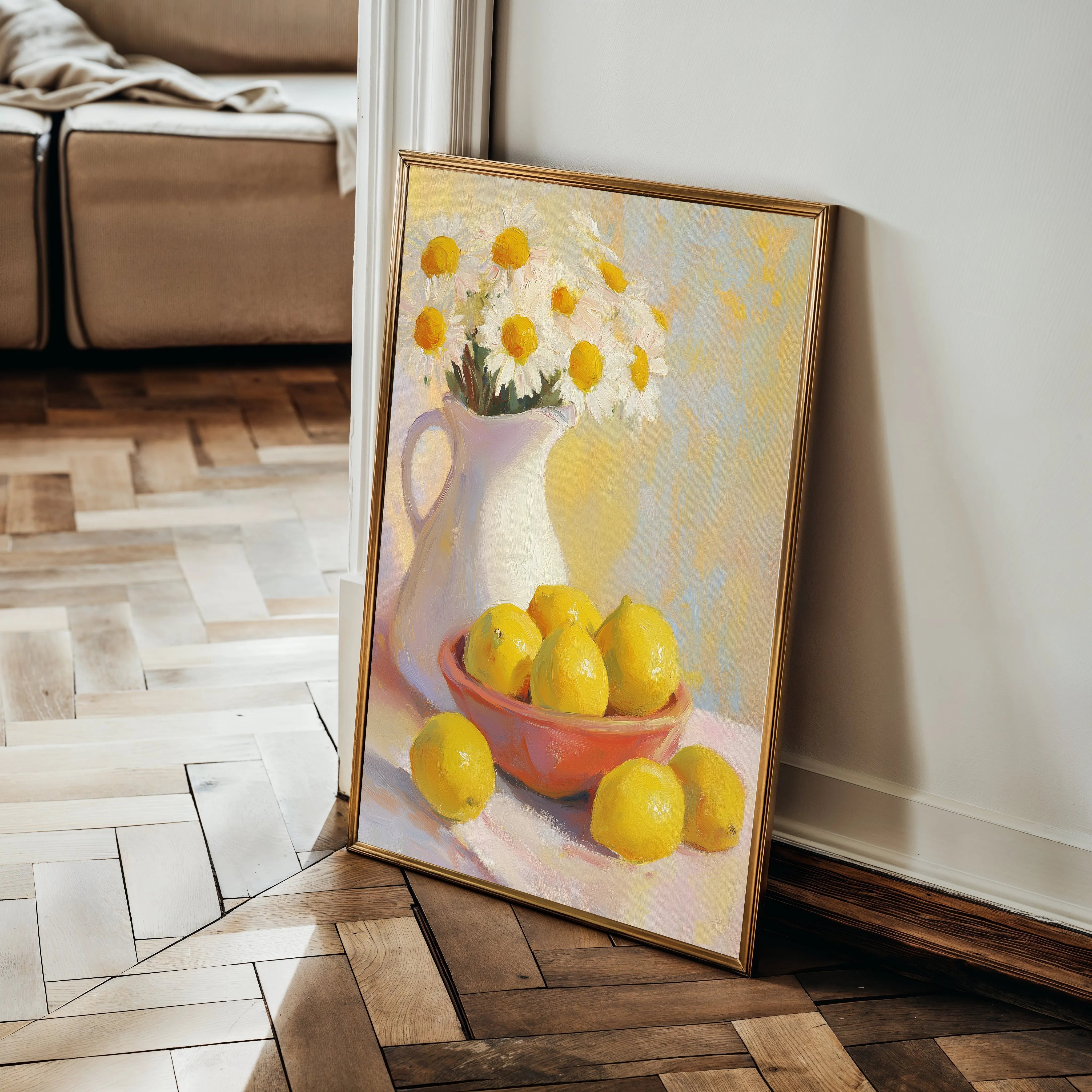 Floral 1232 Canvas Art 60 x 40 cm / Black