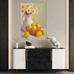Floral 1232 Canvas Art 60 x 40 cm / Black