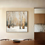 Abstract 1233 Canvas Art 60 x 60 cm / Black