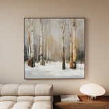 Abstract 1233 Canvas Art 60 x 60 cm / Black