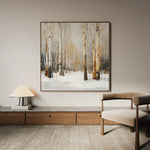 Abstract 1233 Canvas Art 60 x 60 cm / Black