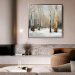 Abstract 1233 Canvas Art 60 x 60 cm / Black