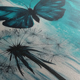 Floral 1233 Canvas Art 60 x 40 cm / Black