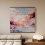 Abstract 1234 Canvas Art 60 x 60 cm / Black