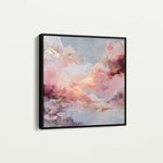 Abstract 1234 Canvas Art 60 x 60 cm / Black