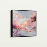 Abstract 1234 Canvas Art 60 x 60 cm / Black