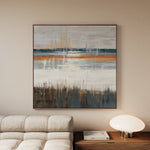 Abstract 1235 Canvas Art 60 x 60 cm / Black