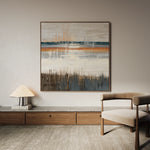 Abstract 1235 Canvas Art 60 x 60 cm / Black