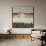 Abstract 1235 Canvas Art 60 x 60 cm / Black