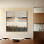 Abstract 1235 Canvas Art 60 x 60 cm / Black