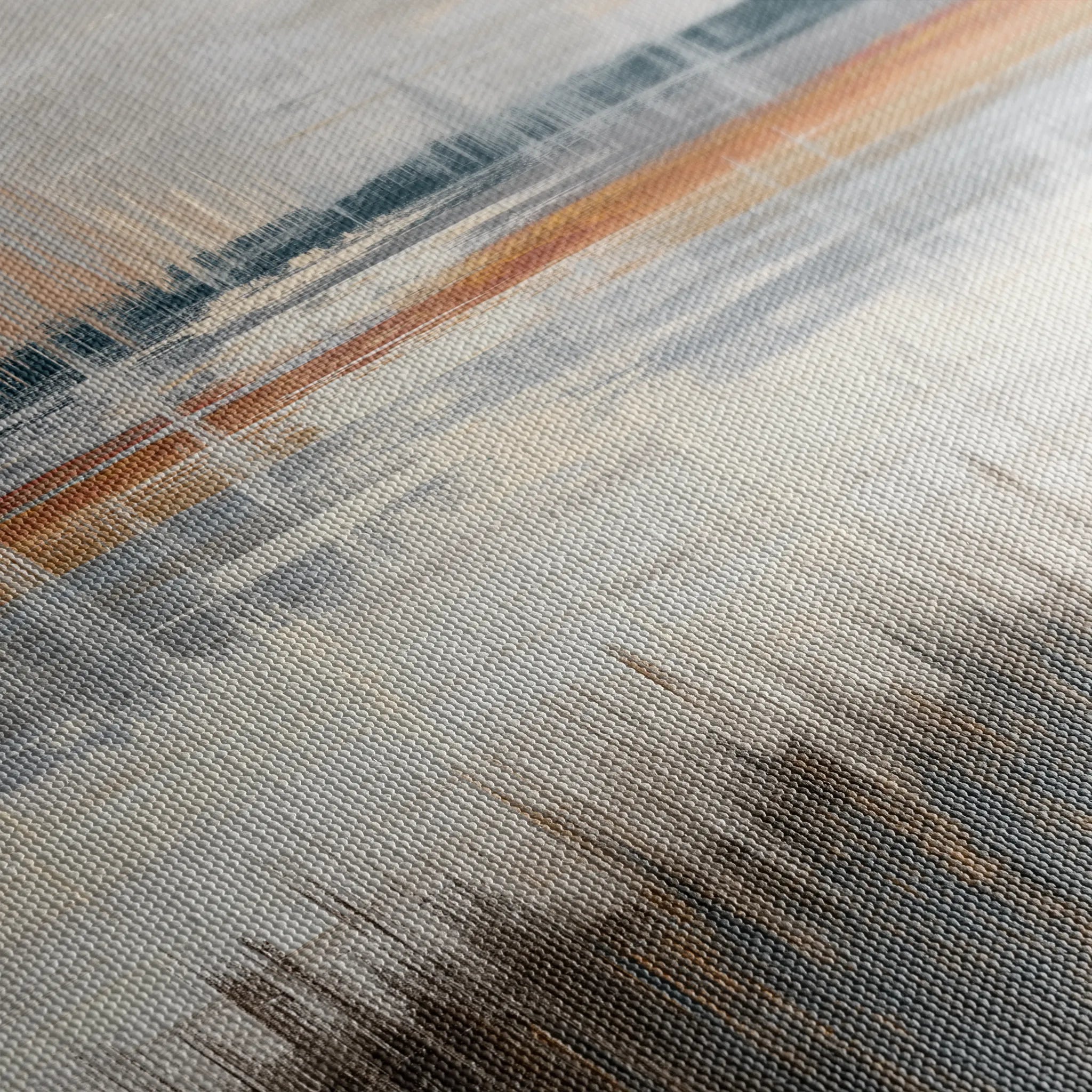 Abstract 1235 Canvas Art 60 x 60 cm / Black