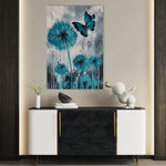 Floral 1235 Canvas Art 60 x 40 cm / Black