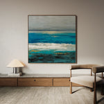 Abstract 1236 Canvas Art 60 x 60 cm / Black