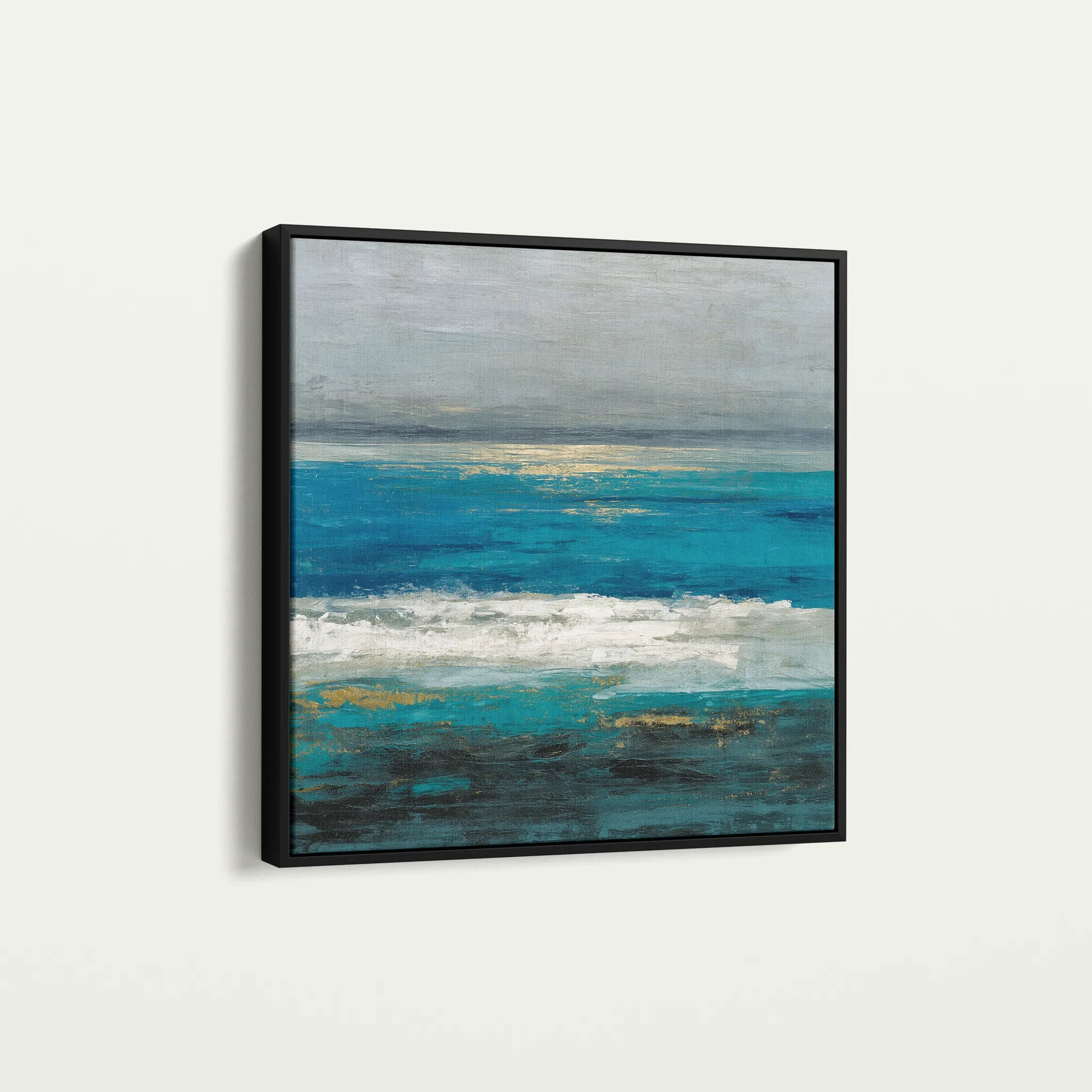 Abstract 1236 Canvas Art 60 x 60 cm / Black