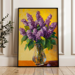 Floral 1236 Canvas Art 60 x 40 cm / Black