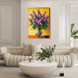 Floral 1236 Canvas Art 60 x 40 cm / Black
