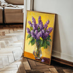 Floral 1236 Canvas Art 60 x 40 cm / Black