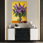 Floral 1236 Canvas Art 60 x 40 cm / Black
