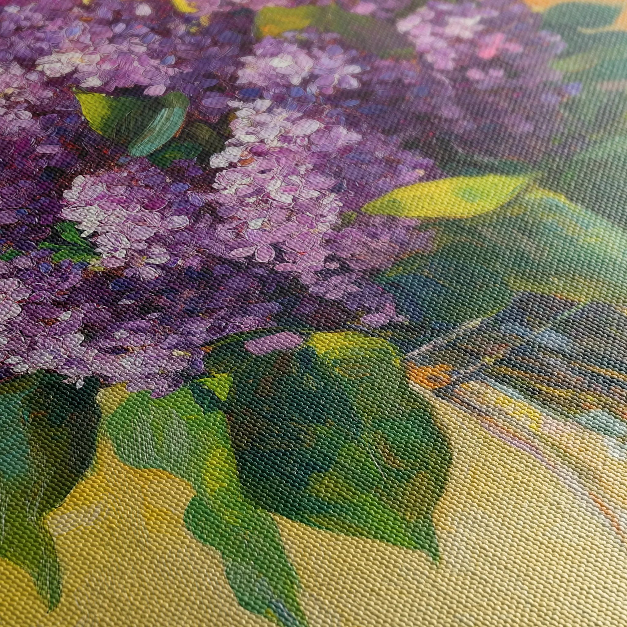 Floral 1236 Canvas Art 60 x 40 cm / Black