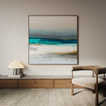 Abstract 1237 Canvas Art 60 x 60 cm / Black