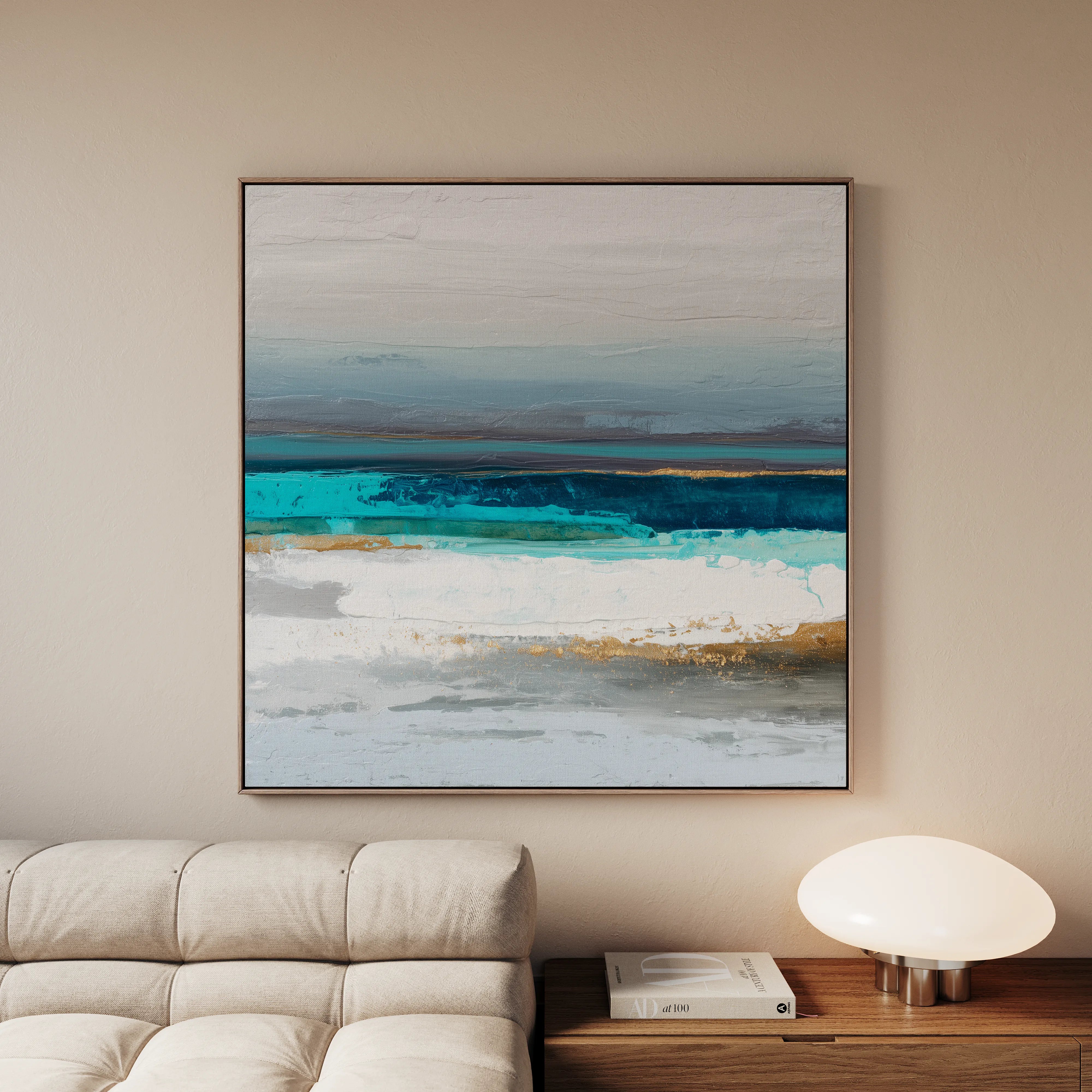 Abstract 1237 Canvas Art 60 x 60 cm / Black