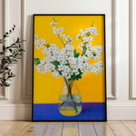 Floral 1237 Canvas Art 60 x 40 cm / Black