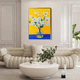 Floral 1237 Canvas Art 60 x 40 cm / Black