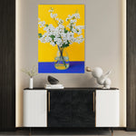 Floral 1237 Canvas Art 60 x 40 cm / Black