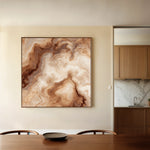 Abstract 1238 Canvas Art 60 x 60 cm / Black