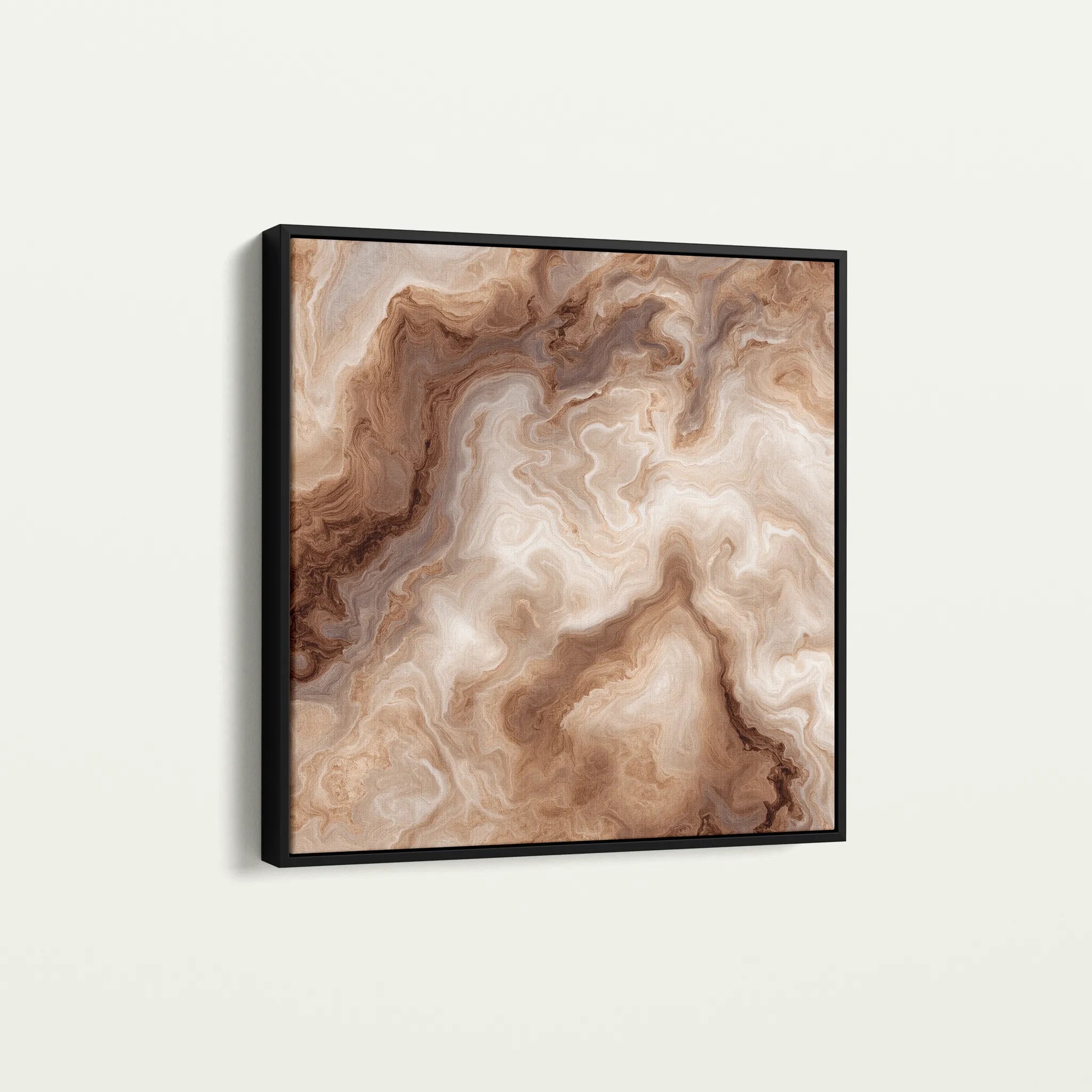 Abstract 1238 Canvas Art 60 x 60 cm / Black